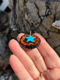 Nova Opal Star Walnut Pendant Necklace