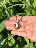 Atlantis Opal Moon Butternut Pendant Necklace