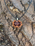 Amethyst Walnut Pendant Necklace