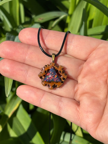Aura Opal Butternut Pendant Necklace