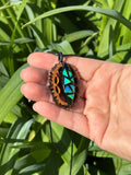Nova Opal Walnut Pendant Necklace