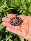 Nova Opal Kitty Walnut Pendant Necklace