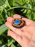 Nova Opal Kitty Walnut Pendant Necklace
