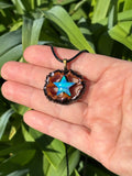 Nova Opal Star Walnut Pendant Necklace
