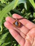 Labradorite Hickory Nut Pendant Necklace