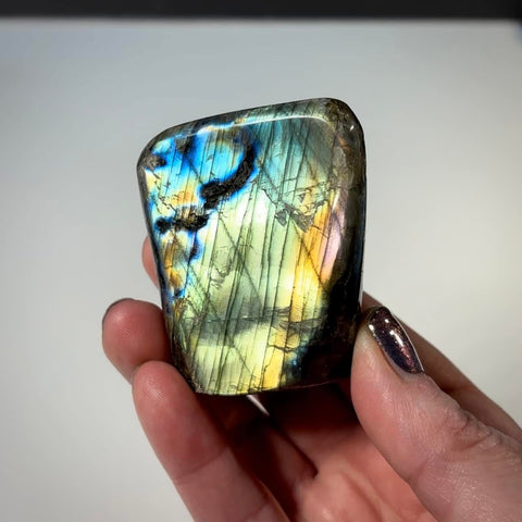 Fully-Polished Labradorite Standing Freeform