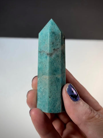 Fully-Polished Amazonite Standing Point