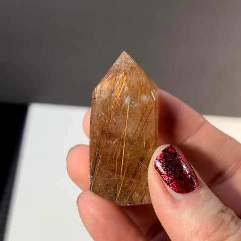 Rutilated Quartz Polished Standing Point