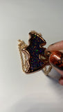 Copper Electroformed Bat Pendant Necklace