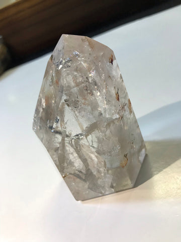 Fire & Ice Quartz Obelisk