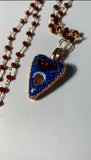 Copper Electroformed Aura Bat Planchette Pendant Necklace