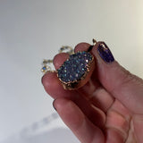 Angel Aura Amethyst Copper Pendant Necklace