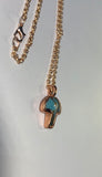 Copper Electroformed Mushroom Pendant Necklace