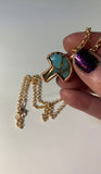 Copper Electroformed Mushroom Pendant Necklace