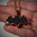 Copper Electroformed Bat Pendant Necklace