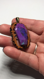 Mohave Turquoise Coffin Walnut Pendant Necklace