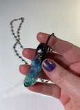 Hybrid Aura Quartz Copper Pendant Necklace