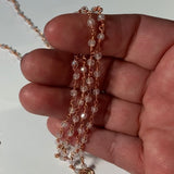 Copper Electroformed Howlite Ghost Pendant Necklace