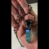 Hybrid Aura Quartz Copper Pendant Necklace