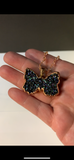 Rainbow Aura Druzy Butterfly Copper Pendant Necklace