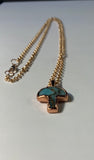 Copper Electroformed Mushroom Pendant Necklace