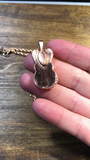 Atlantis Opal Bunny Copper Pendant Necklace