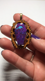 Mohave Turquoise Coffin Walnut Pendant Necklace