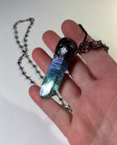 Hybrid Aura Quartz Copper Pendant Necklace