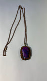 Mohave Turquoise Coffin Walnut Pendant Necklace