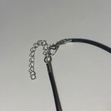 Azurite Blueberry Geode Walnut Pendant Necklace