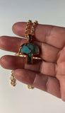 Copper Electroformed Mushroom Pendant Necklace