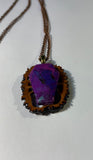 Mohave Turquoise Coffin Walnut Pendant Necklace
