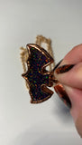 Copper Electroformed Bat Pendant Necklace