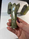 Prehnite with Epidote Standing Point