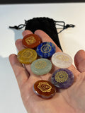 Chakra Palm Stone Set