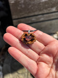 Amethyst Walnut Pendant Necklace