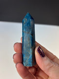 Blue Apatite Polished Standing Point