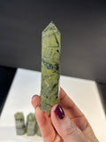 Prehnite with Epidote Standing Point