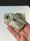 Quartz Cluster with Chalcopyrite Crystals, Indonesia