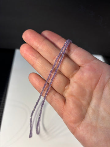 Faceted Amethyst Beaded Necklace