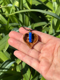 Aura Opal Heartnut Pendant Necklace
