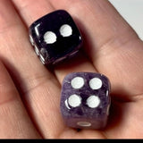 Crystal Dice! Sold by a PAIR OF 2