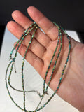 Faceted Green Turquoise Beaded Necklace