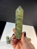 Prehnite with Epidote Standing Point