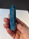 Blue Apatite Polished Standing Point