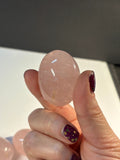 HQ Rose Quartz Palm Stone