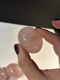 HQ Rose Quartz Palm Stone