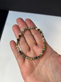 4mm Faceted Bumblebee Jasper Stretch Bracelet