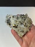 Quartz Cluster with Chalcopyrite Crystals, Indonesia