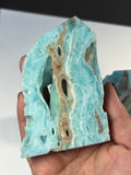 Caribbean Calcite Partially-Polished Freeform